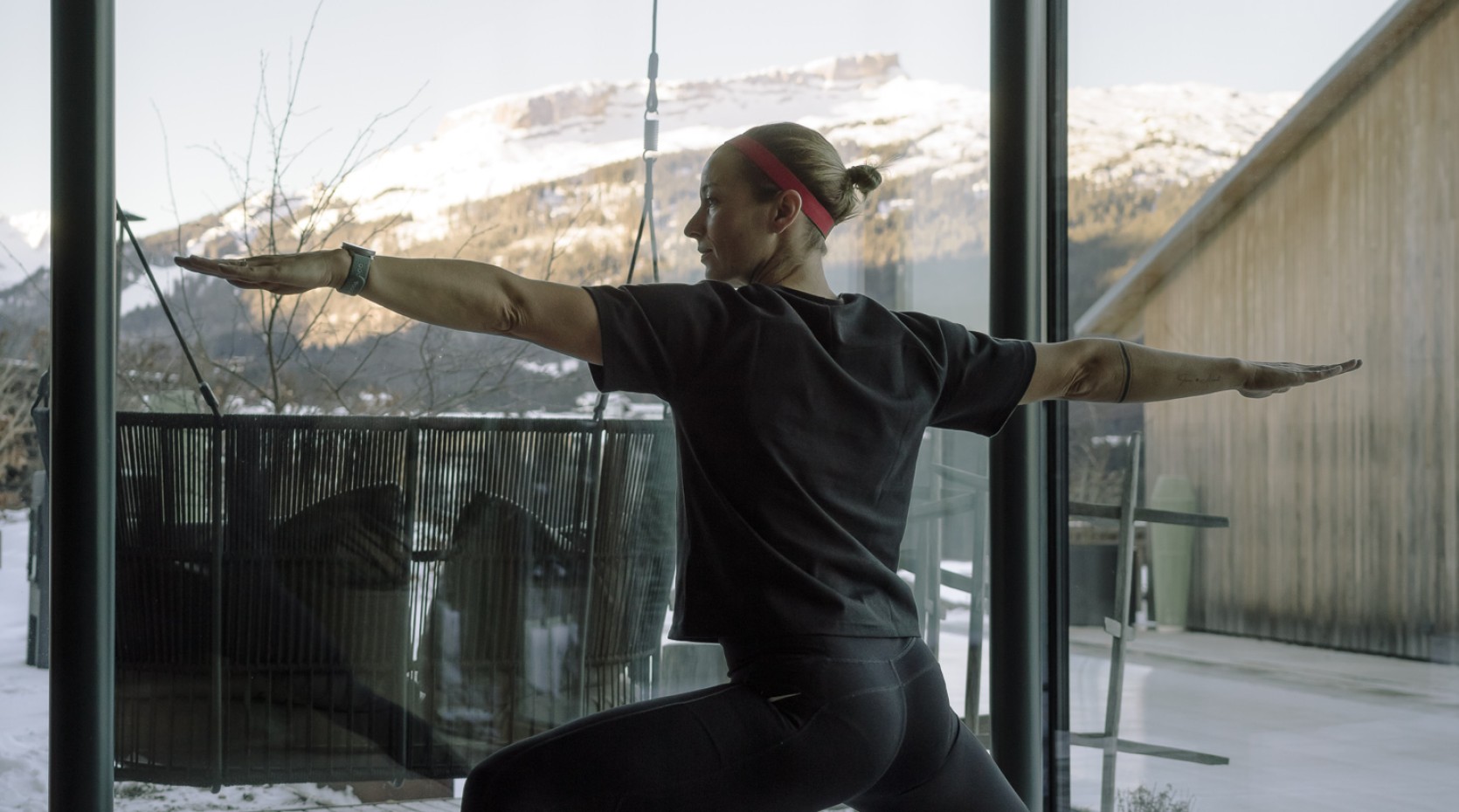 Yoga im Oswalda Hus Wellness Hotel im Kleinwalsertal.